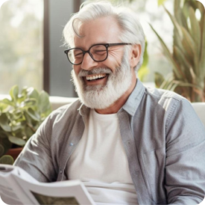 Adult Foster Care Home Patient Smiling